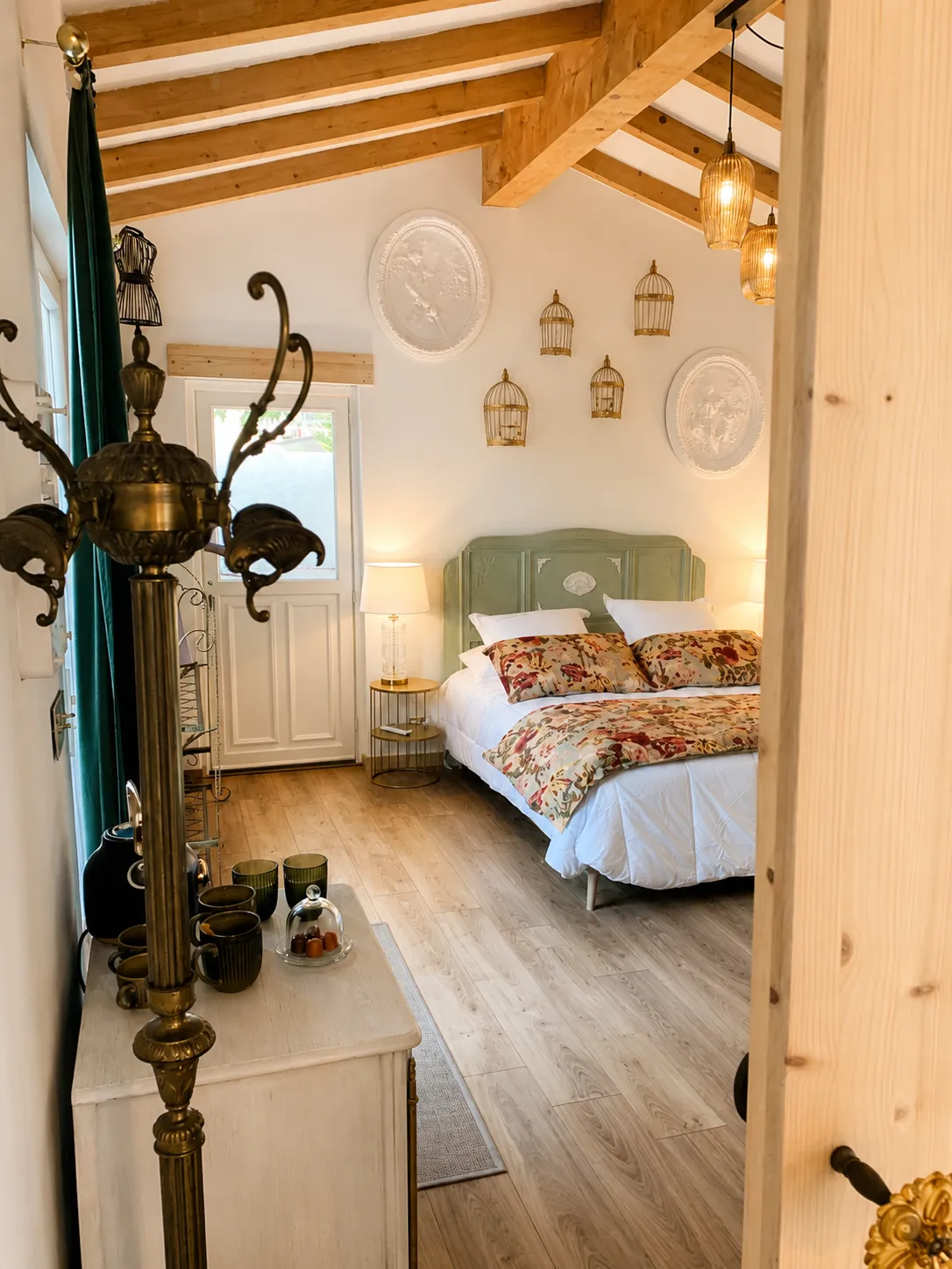 Chambre Ôpaline de la maison d'hôtes Ô Dentelles